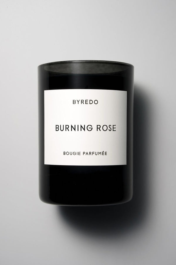 Burning Rose Candle