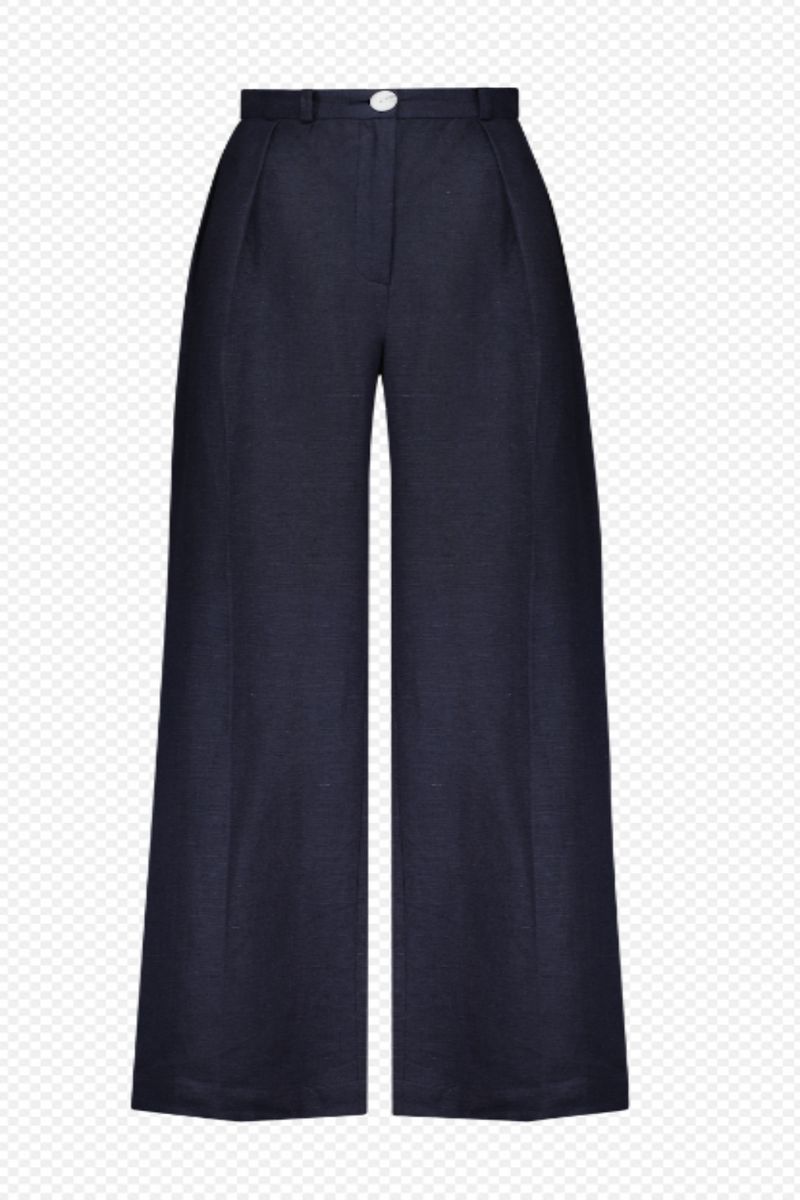 Button Pleated Pant