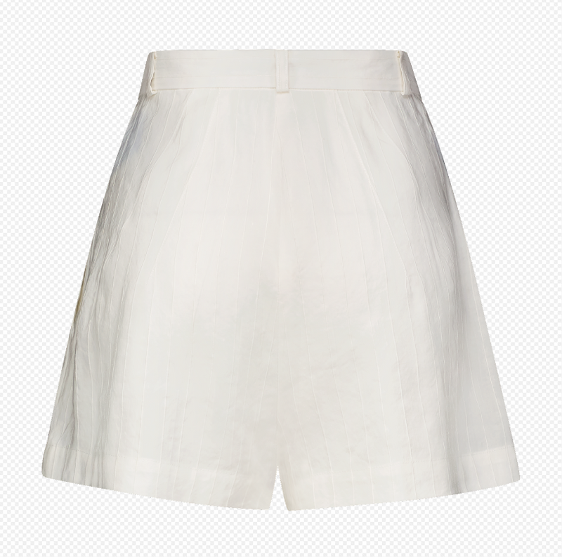 Button Pleated Short