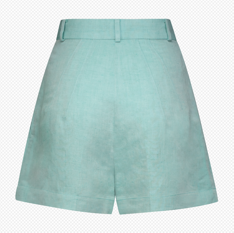 Button Pleated Short