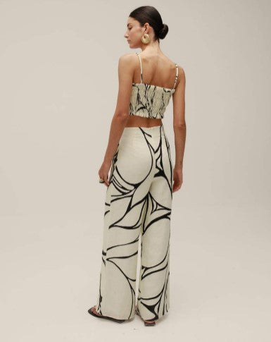 Toya Pants Vitral Black-White