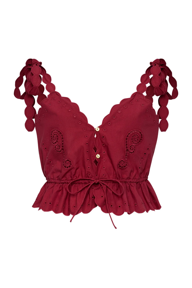 Salma Top Red