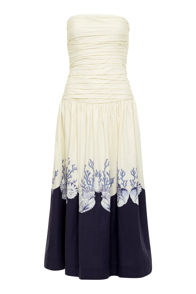Malla Dress Shell Cream