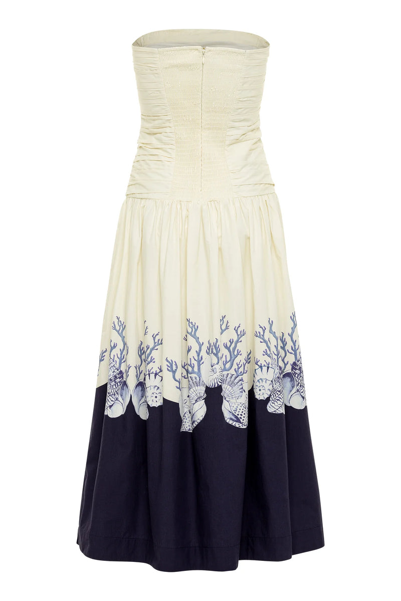 Malla Dress Shell Cream