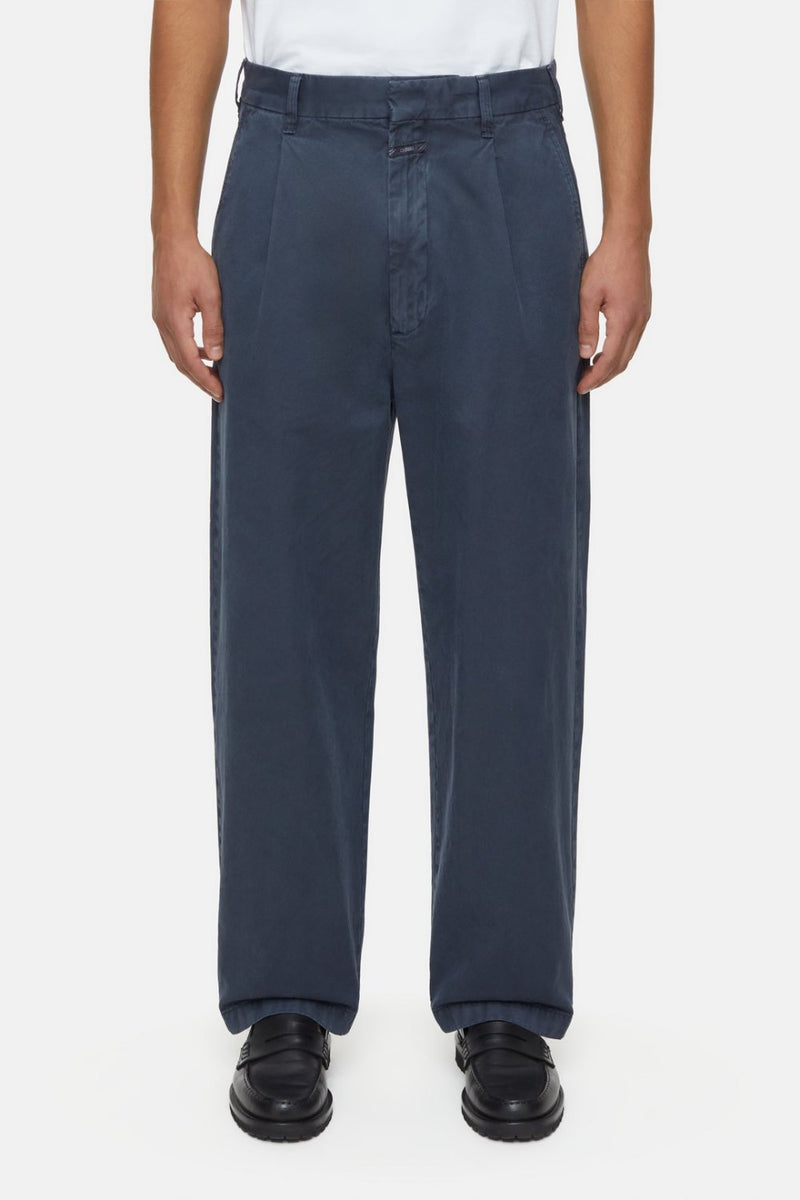 Blomberg Wide Relaxed Pants Smokey Blue