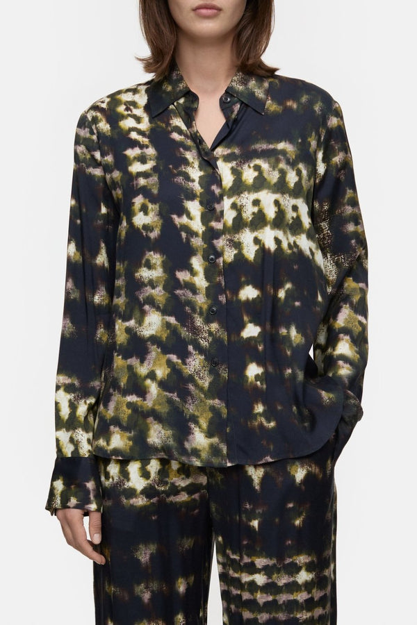 Blouse with Print Clover Green