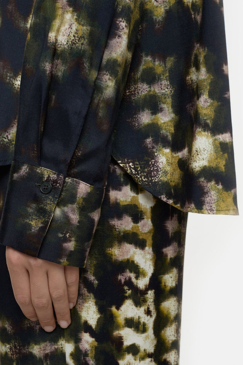 Blouse with Print Clover Green