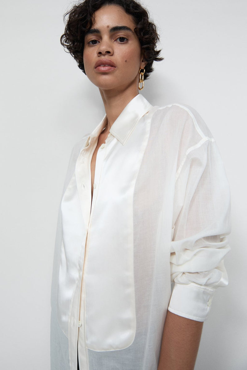 Tuxedo Shirt Ivory