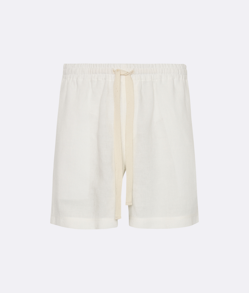 Linen Lounge Shorts White
