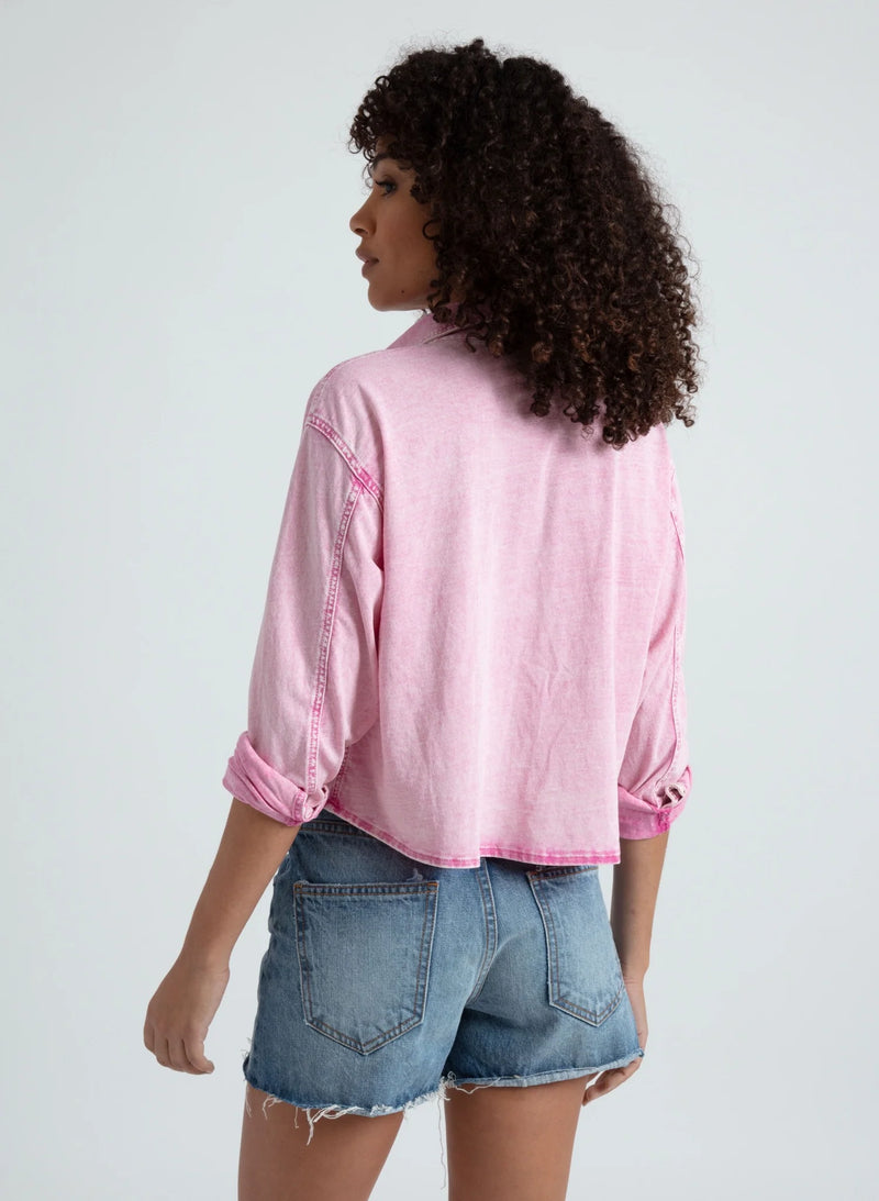 Cropped Knit Shirt