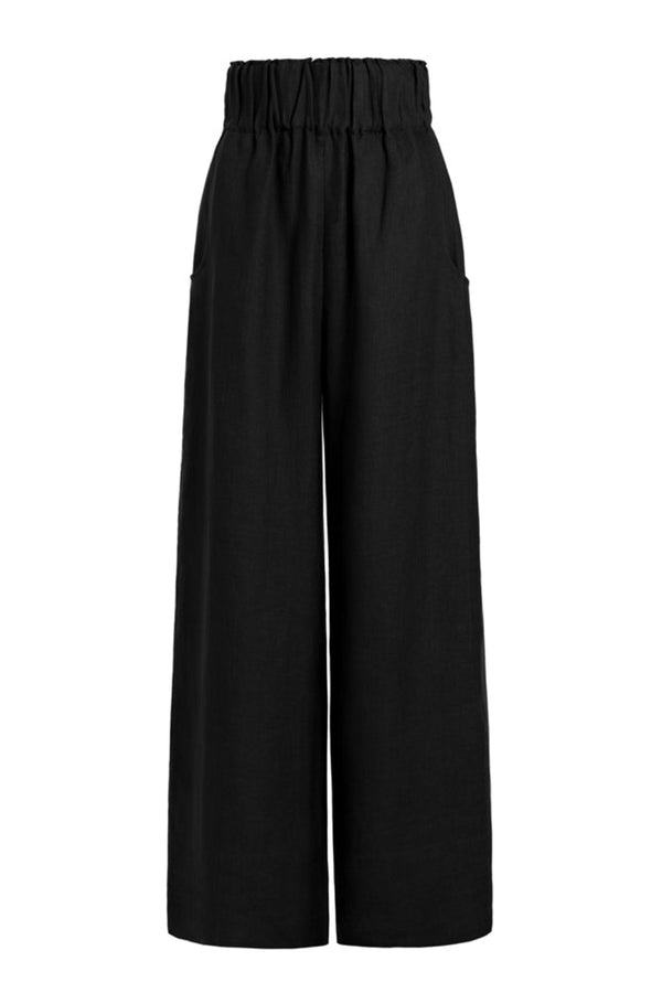 bondi born black universal pant high waisted pant wide leg