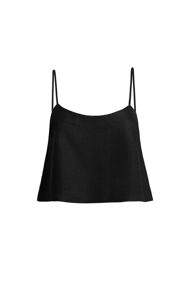 Flared Cami Top Black