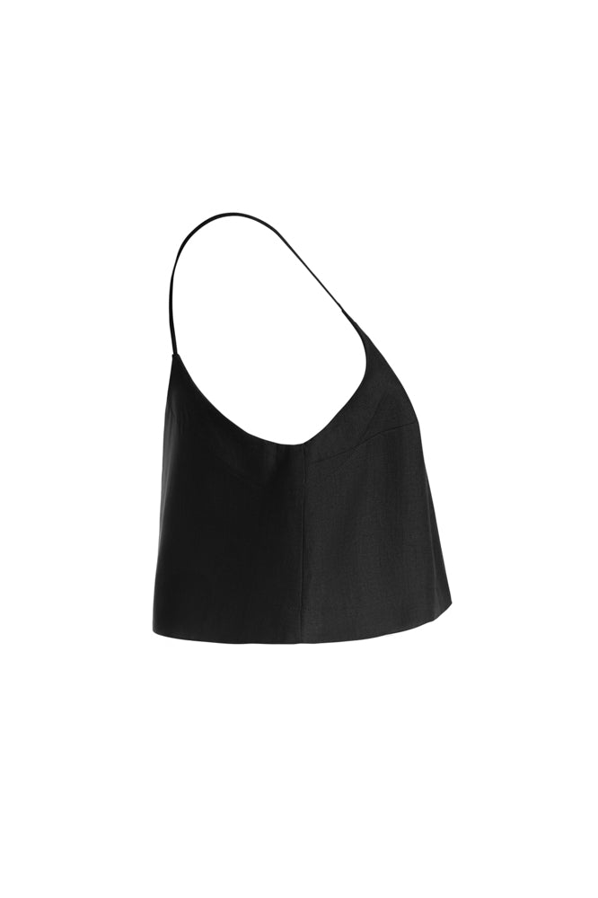 Flared Cami Top Black