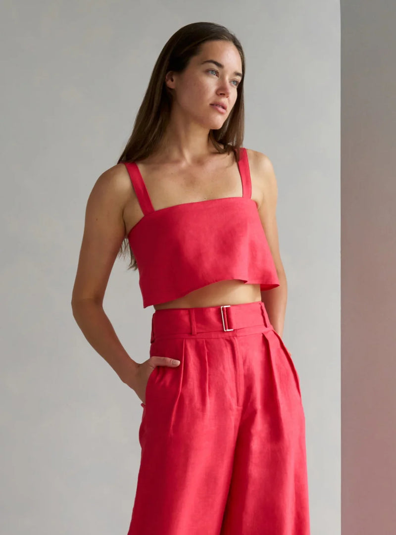 Alina Pant Red