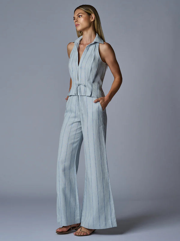 Capri Pant Blue Stripe
