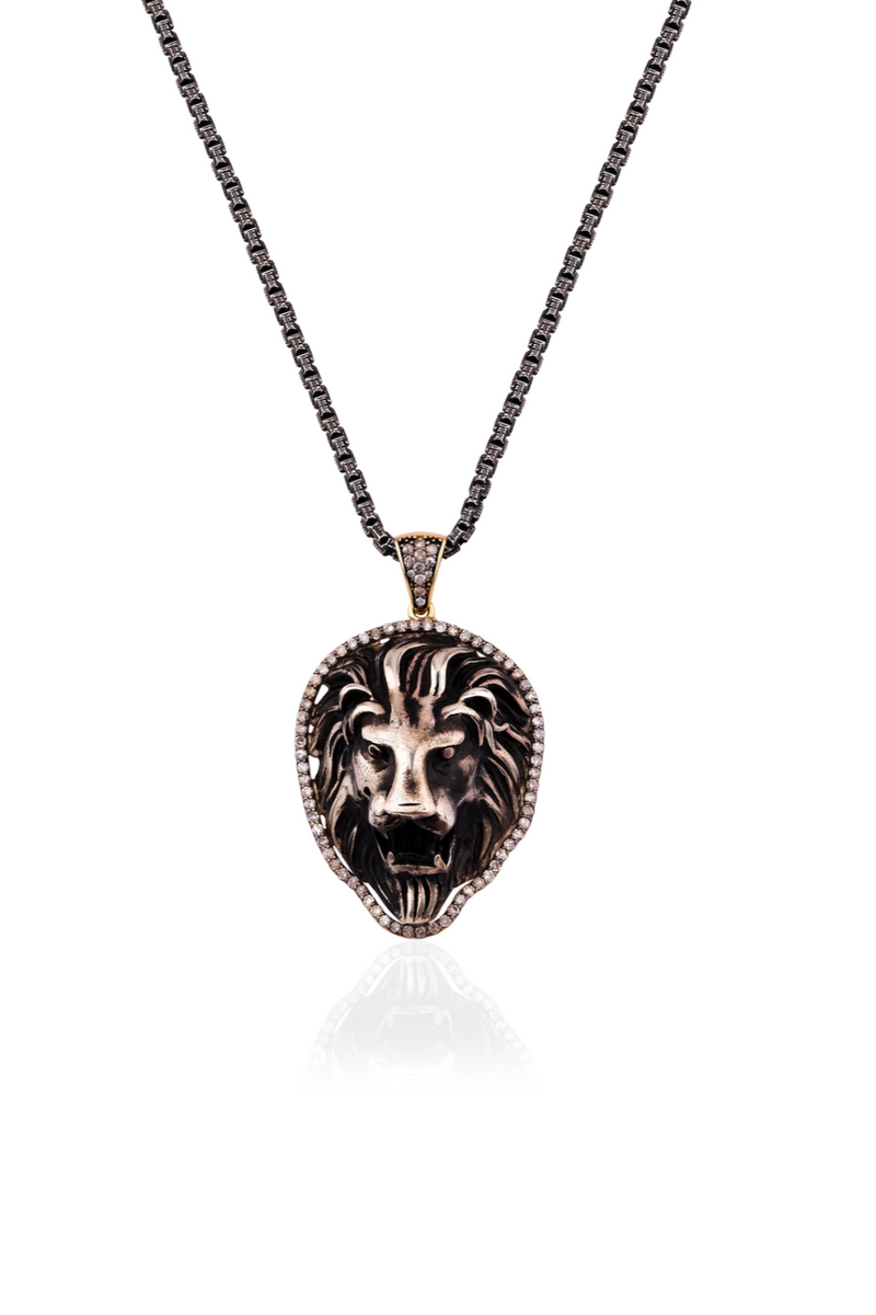 Lion Diamond Necklace