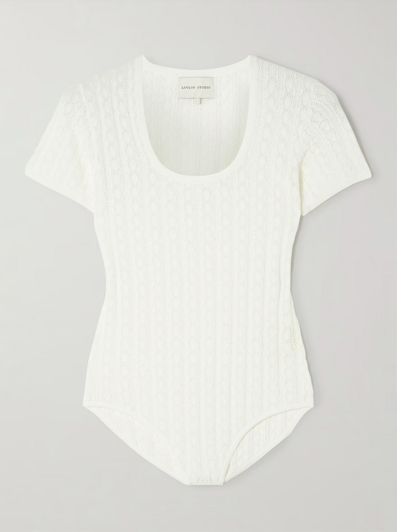 Silas Knit Bodysuit Ivory