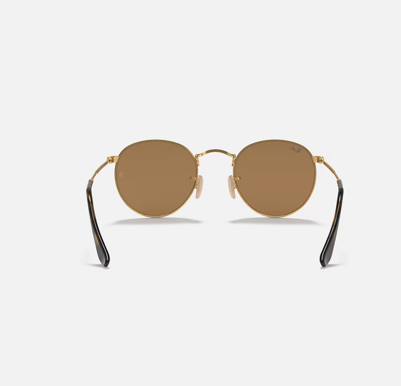 Round Metal Arista with Light Brown-Pink Mirror