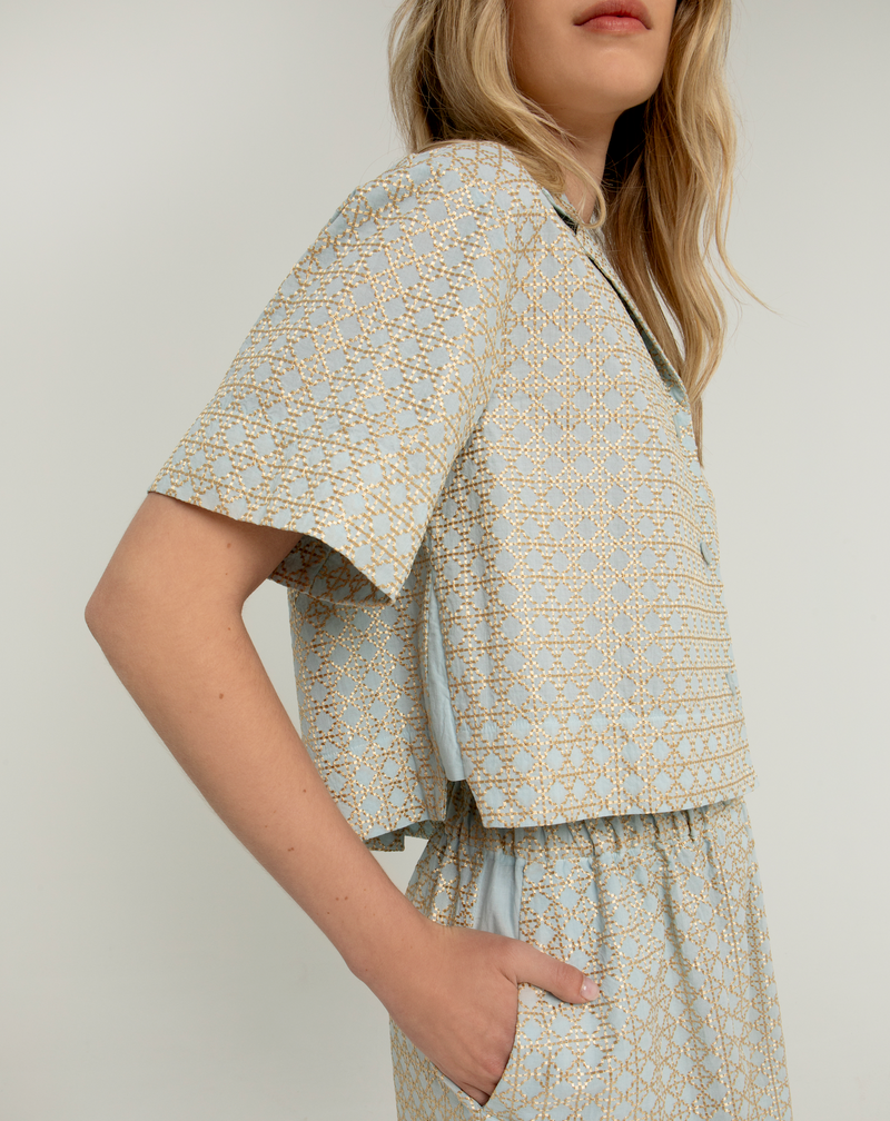 Cross Cropped Shirt