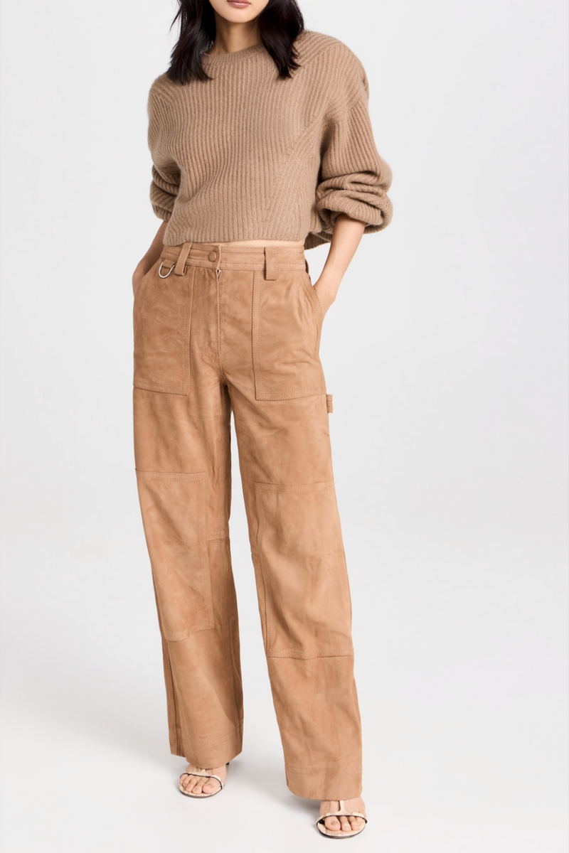 Yucutan Ribbed Sweater Camel