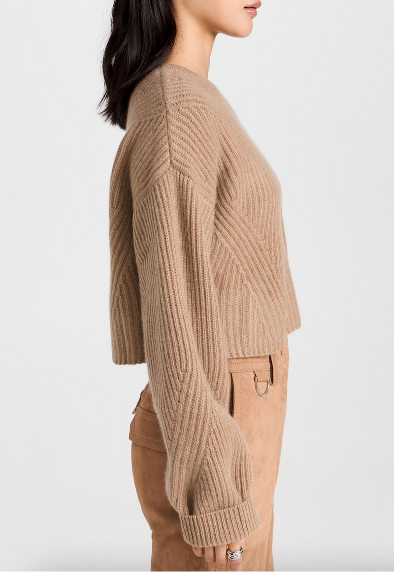 Yucutan Ribbed Sweater Camel