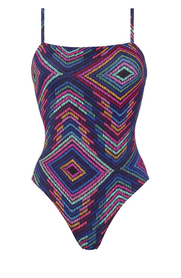 Optique Tank One Piece Rainbow Print