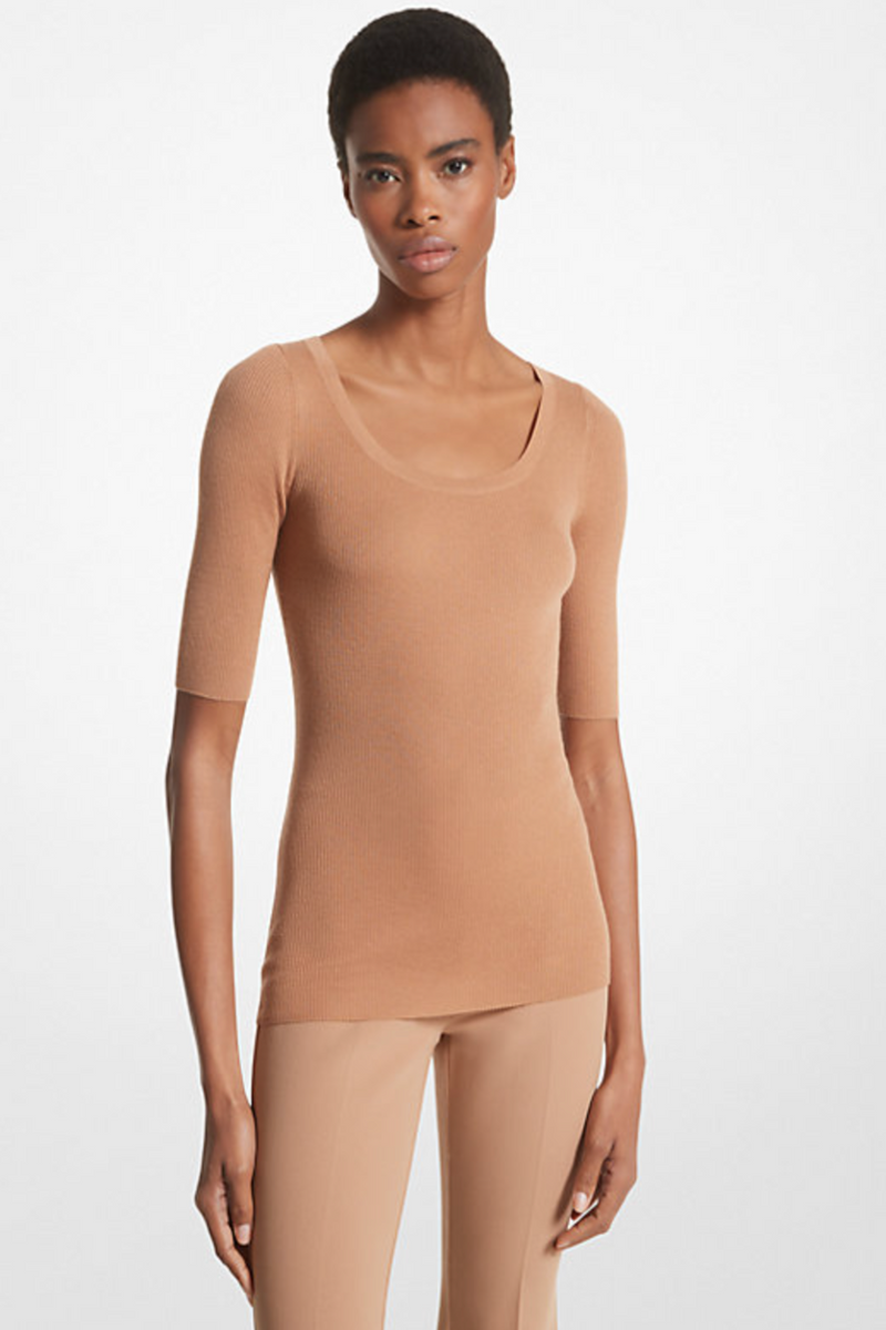 Three quarter sleeve sweater sales