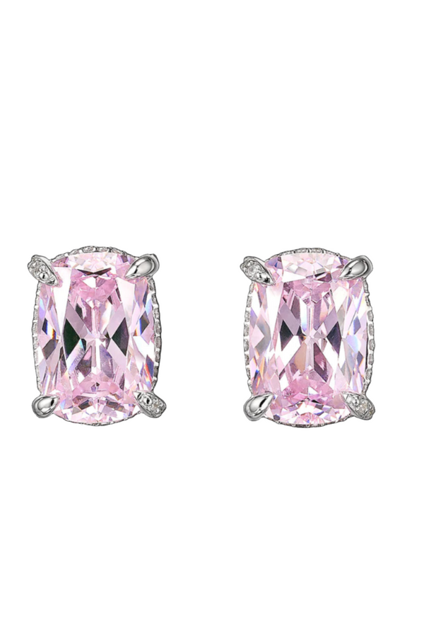 Blush Cushion Wing Studs