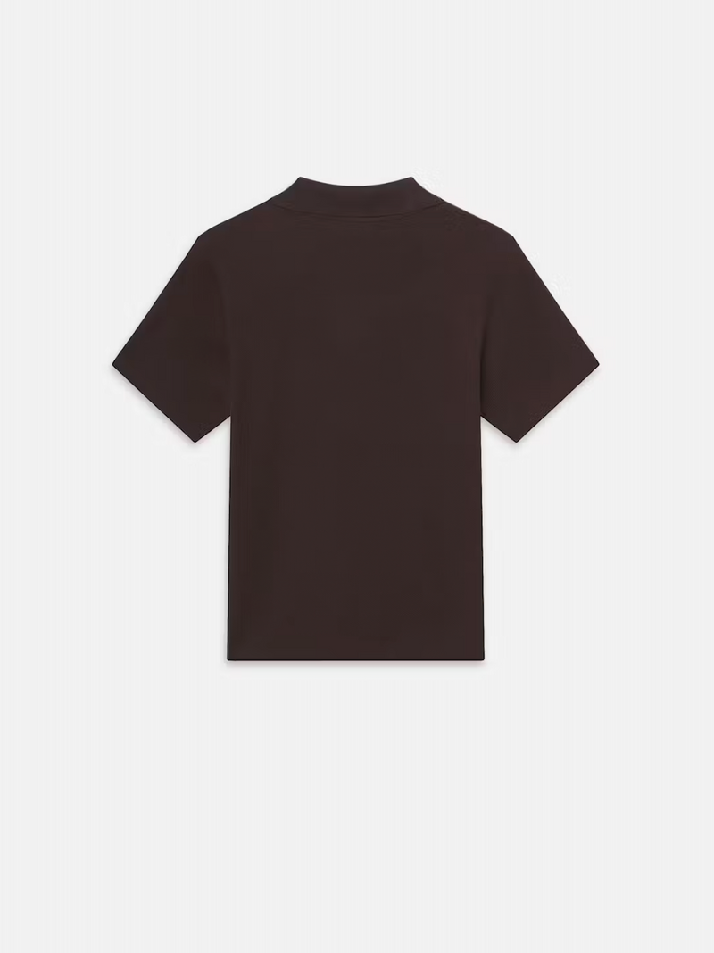 Jacquard Polo Brown