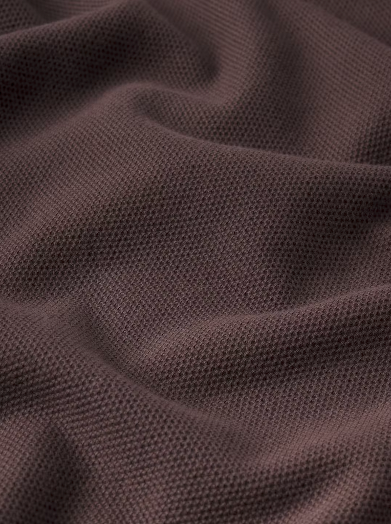 Jacquard Polo Brown