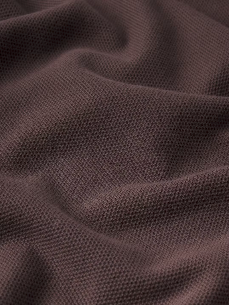 Jacquard Polo Brown