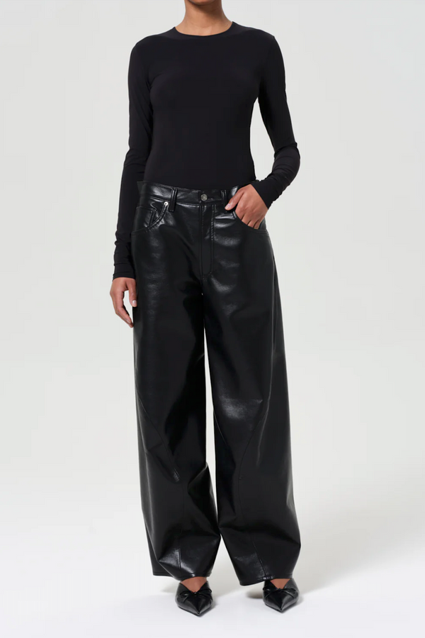 Recycled Leather Twist Jean