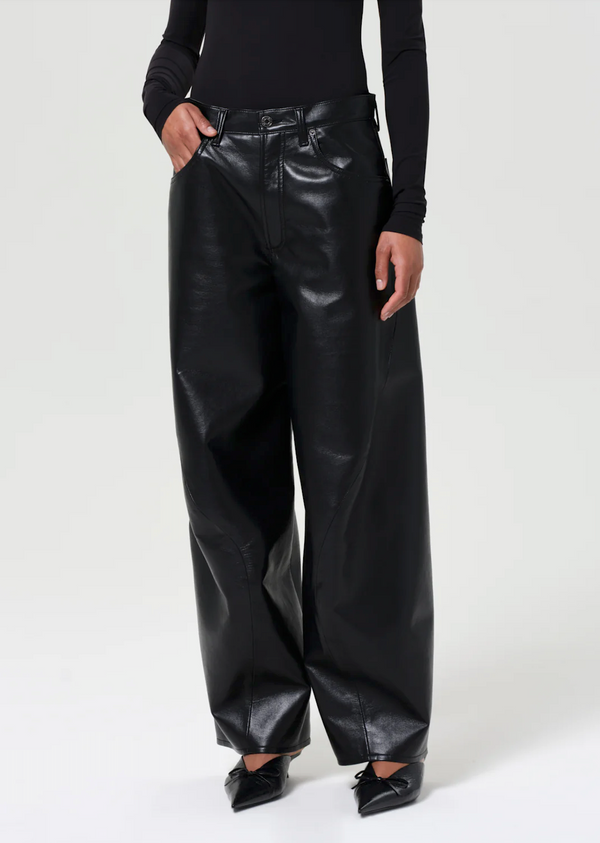 Recycled Leather Twist Jean