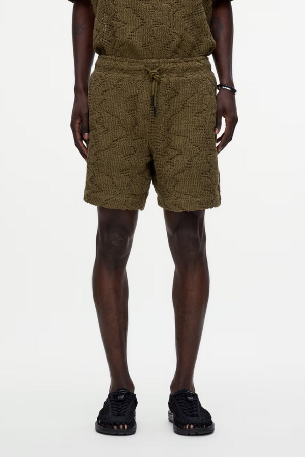 Pine Verve Crochet Shorts