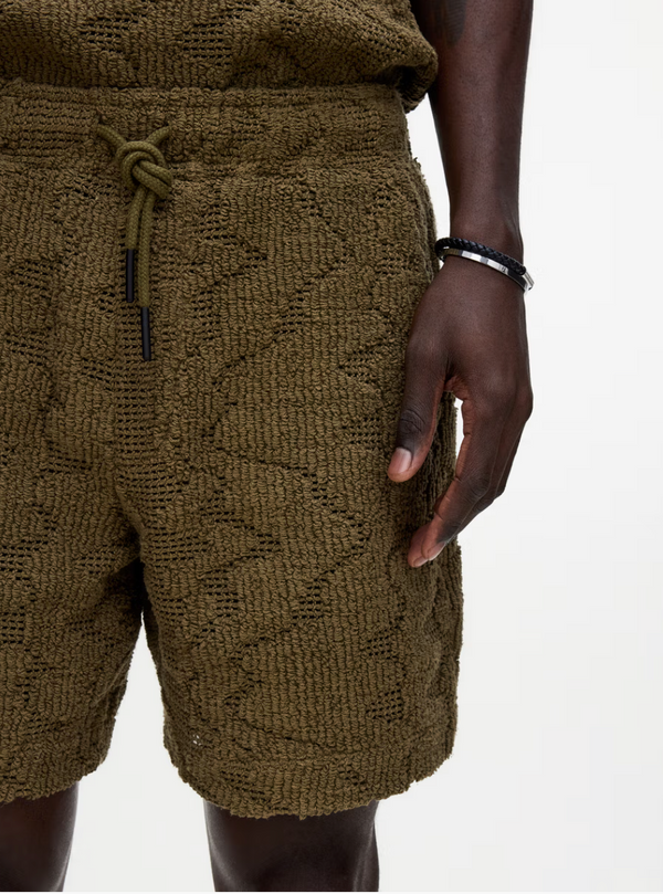 Pine Verve Crochet Shorts