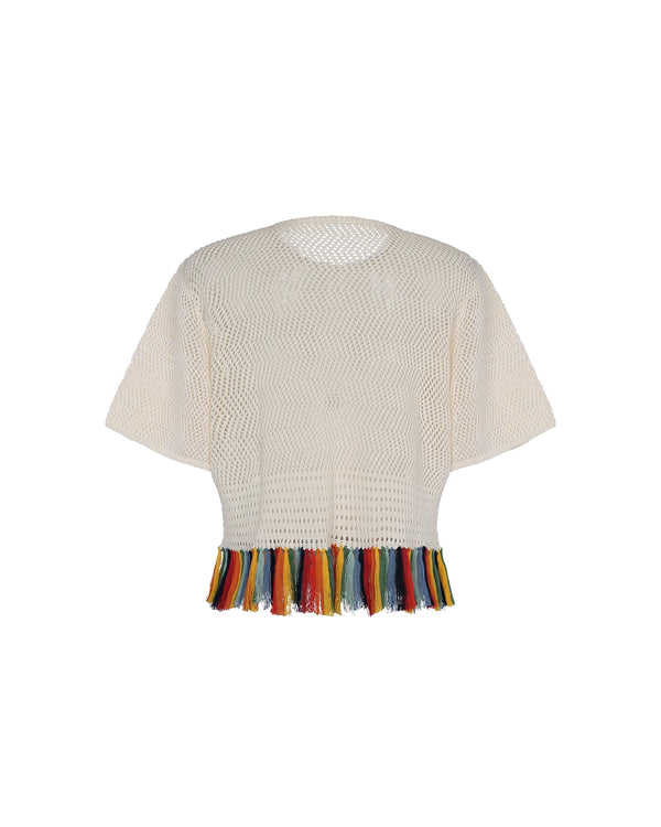 Carisa Blouse Ivory Multi