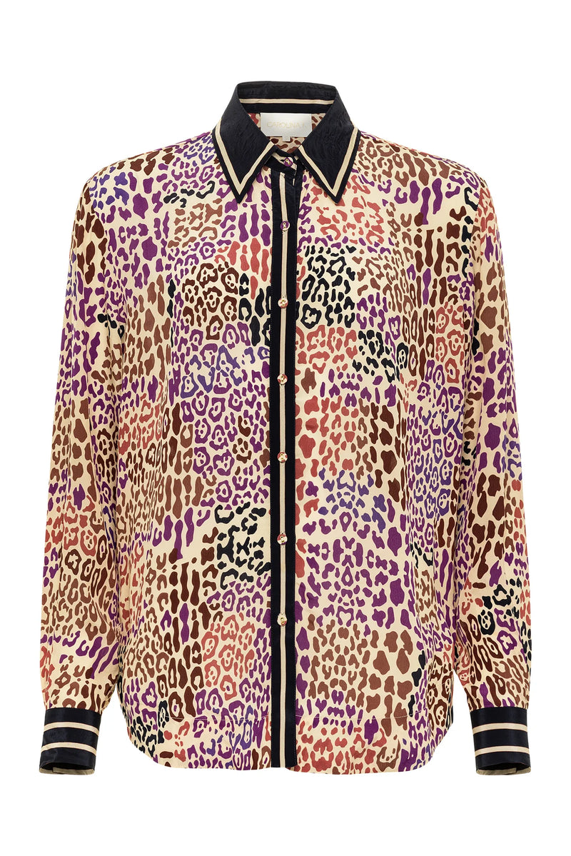 Carmen Shirt Multi Leopard