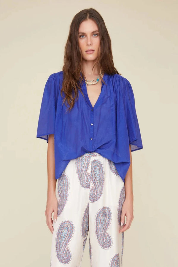 XIRENA Lapis Lazuli Carys Shirt WOMEN'S TOPS