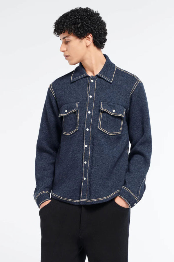 Cashmere and Cotton Denim Overshirt