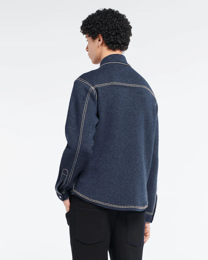 Cashmere and Cotton Denim Overshirt