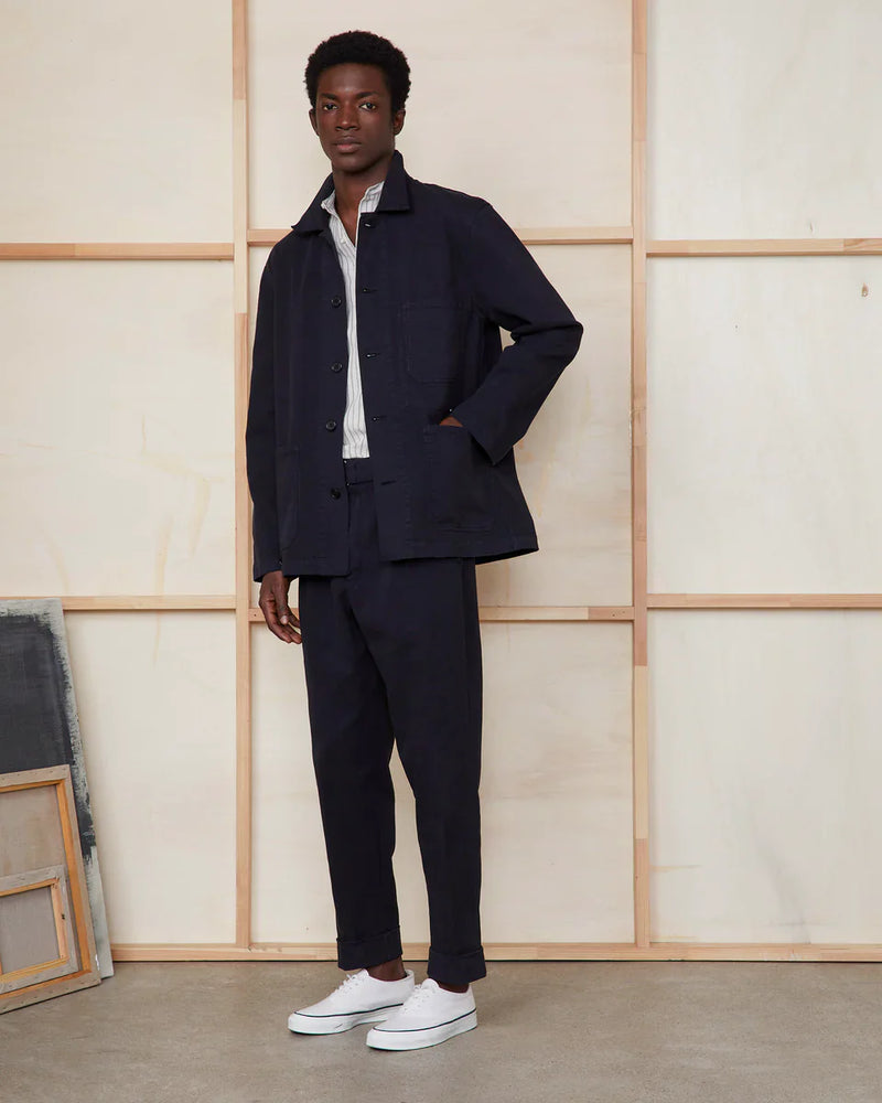 Chad Jacket Cotton Twill Black