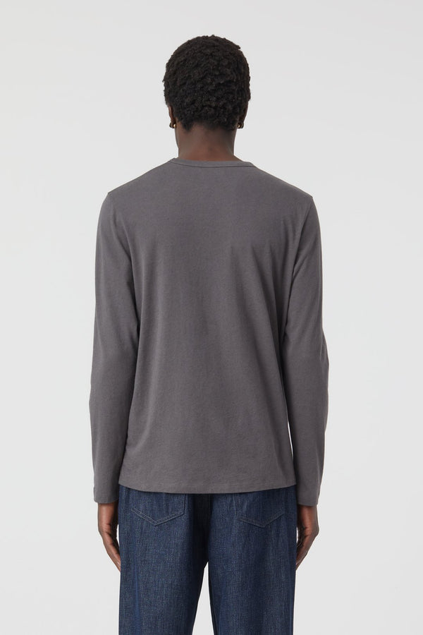 Cotton & Cashmere Long Shirt Charcoal