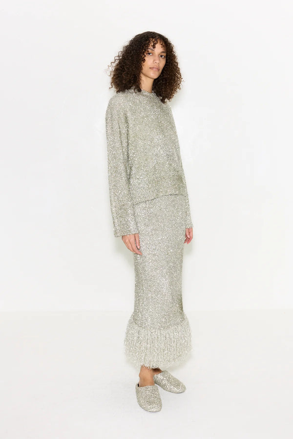Cher Tinsel Knit Sweater