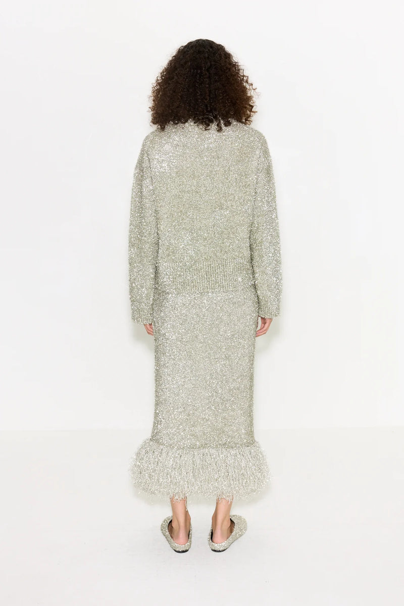 Cher Tinsel Knit Sweater