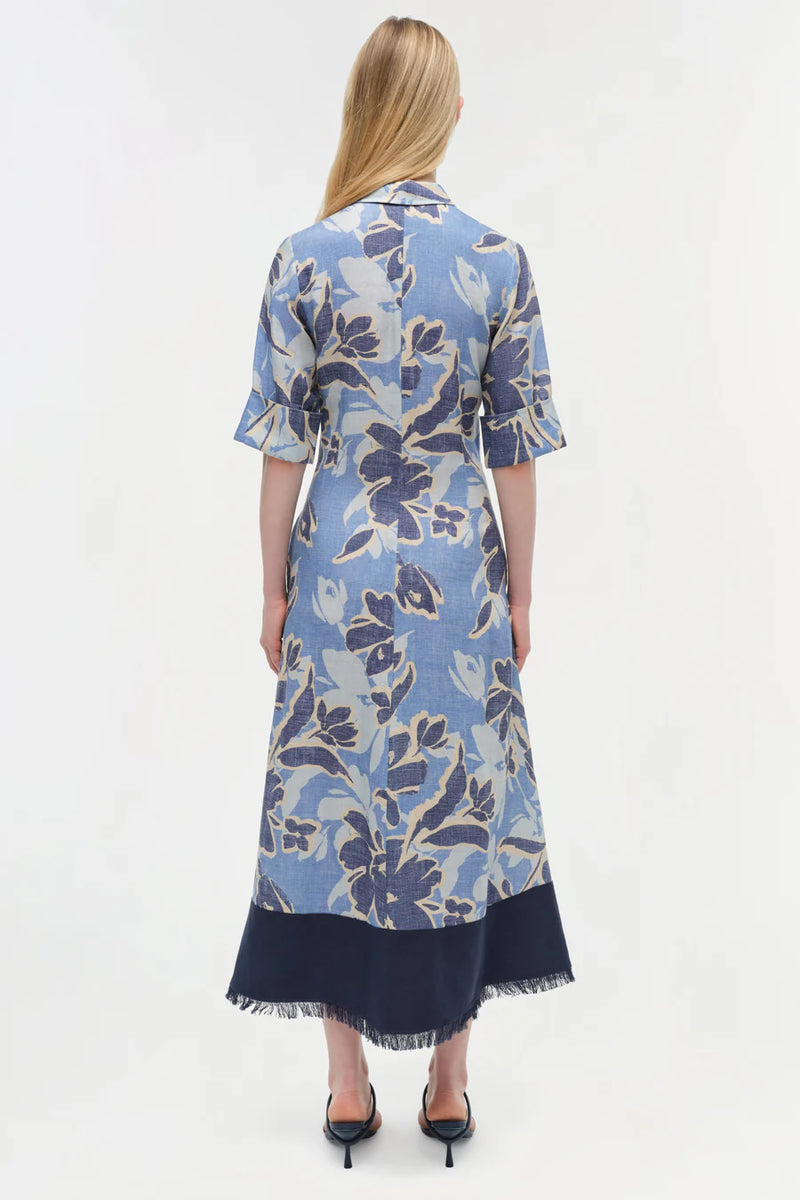 Claudine Linen Midi Shirt Dress