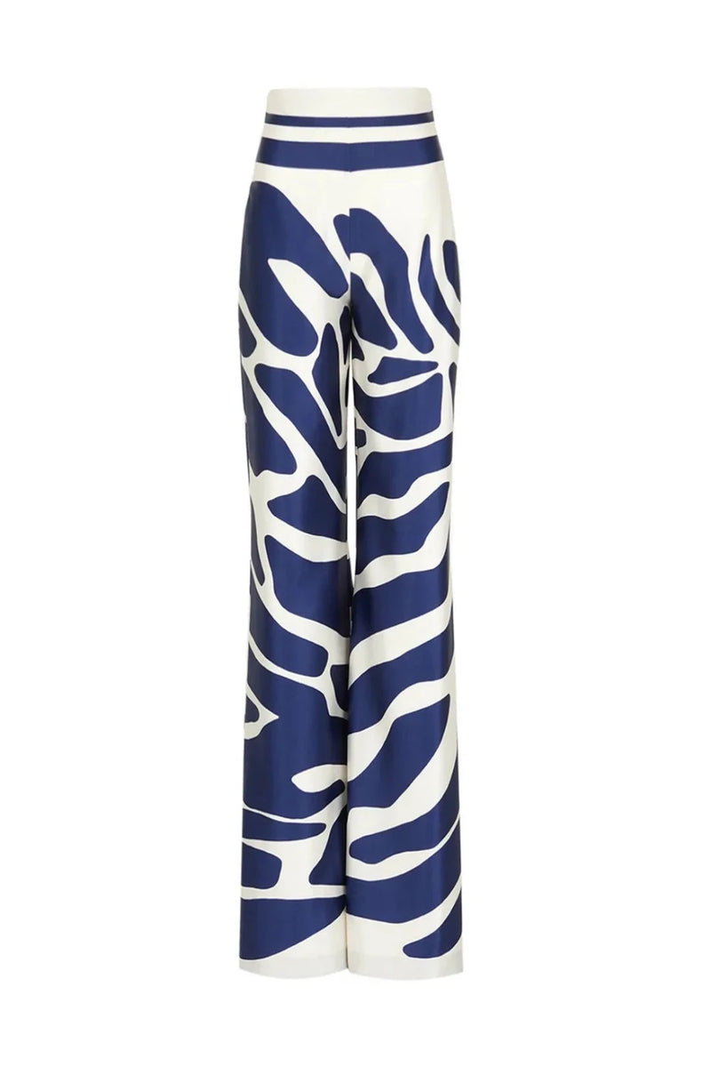 Como Pant Navy-White Mosaic