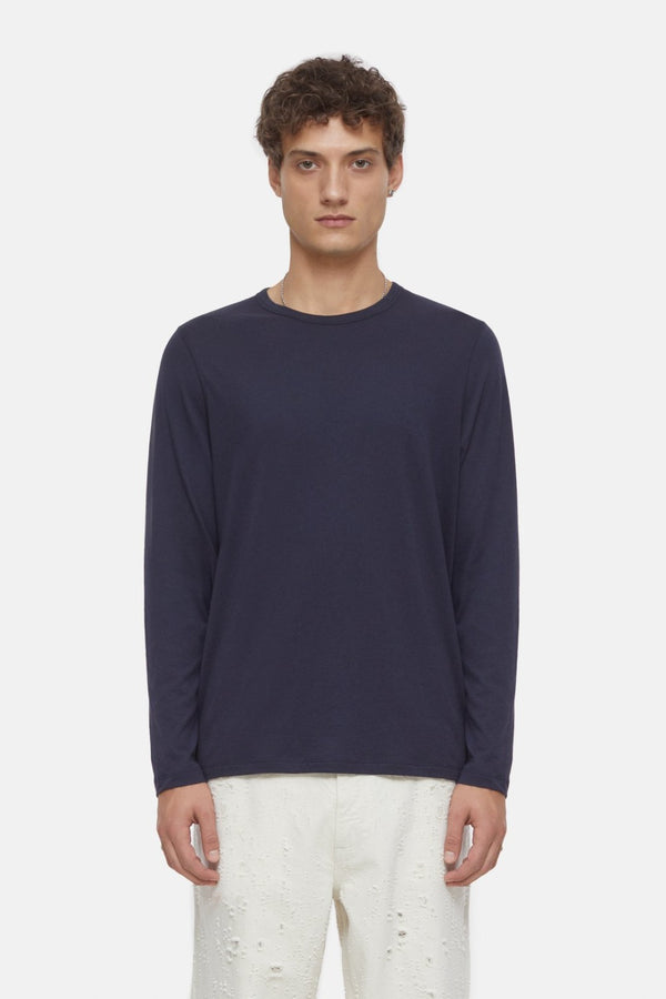 Cotton & Cashmere Long Shirt Navy