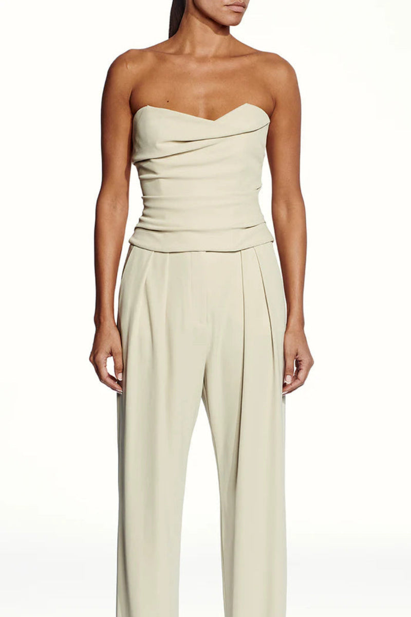 Cowl Bustier Oyster