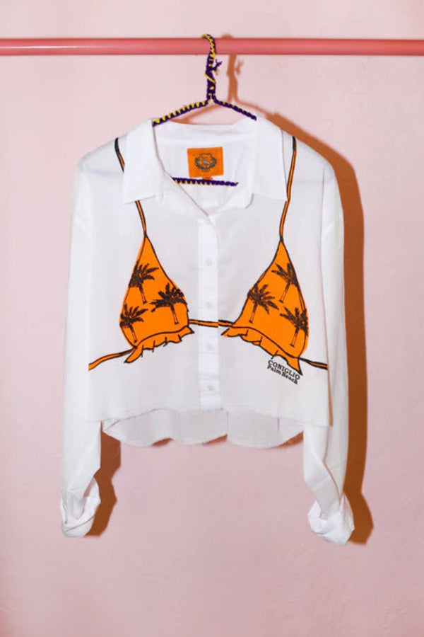 Cropped Business Casual Petit Palm Sunset Dune