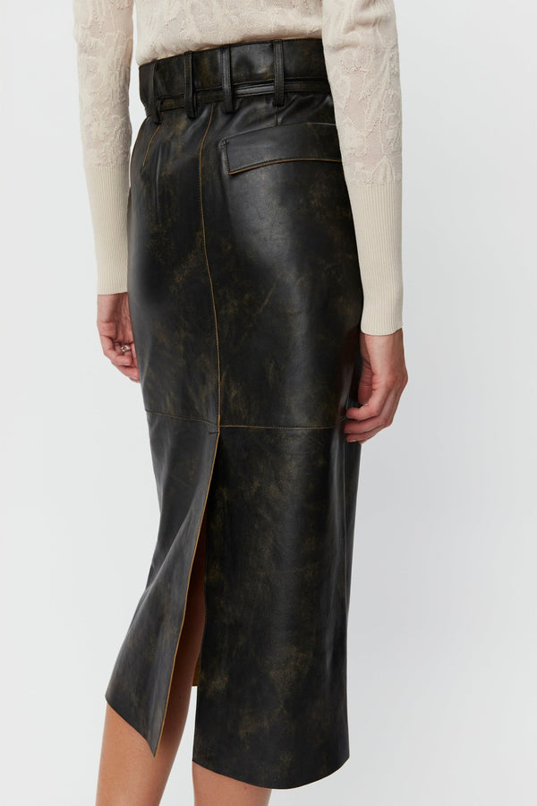 Lulu Leather Skirt